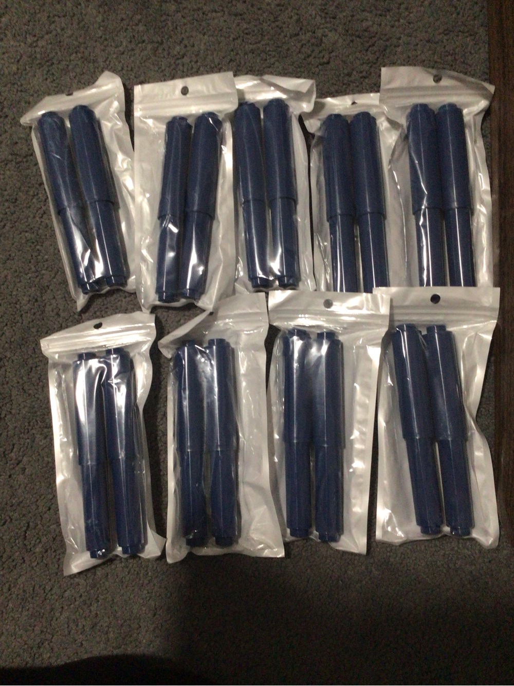 Pack of 10 Navy Blue Laptop Handle Covers – Replacement Grip Sleeves